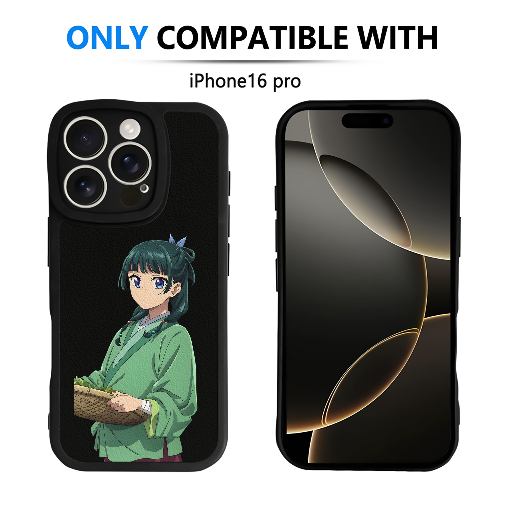 薬屋のひとりごと The Apothecary Diaries 【iPhone 16シリーズ対応】シリコンスマホケース（レザー調） 材質：シリコン